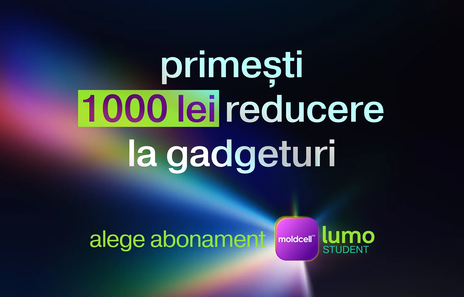 1000 lei reducere la gadgeturi cu Lumo Student