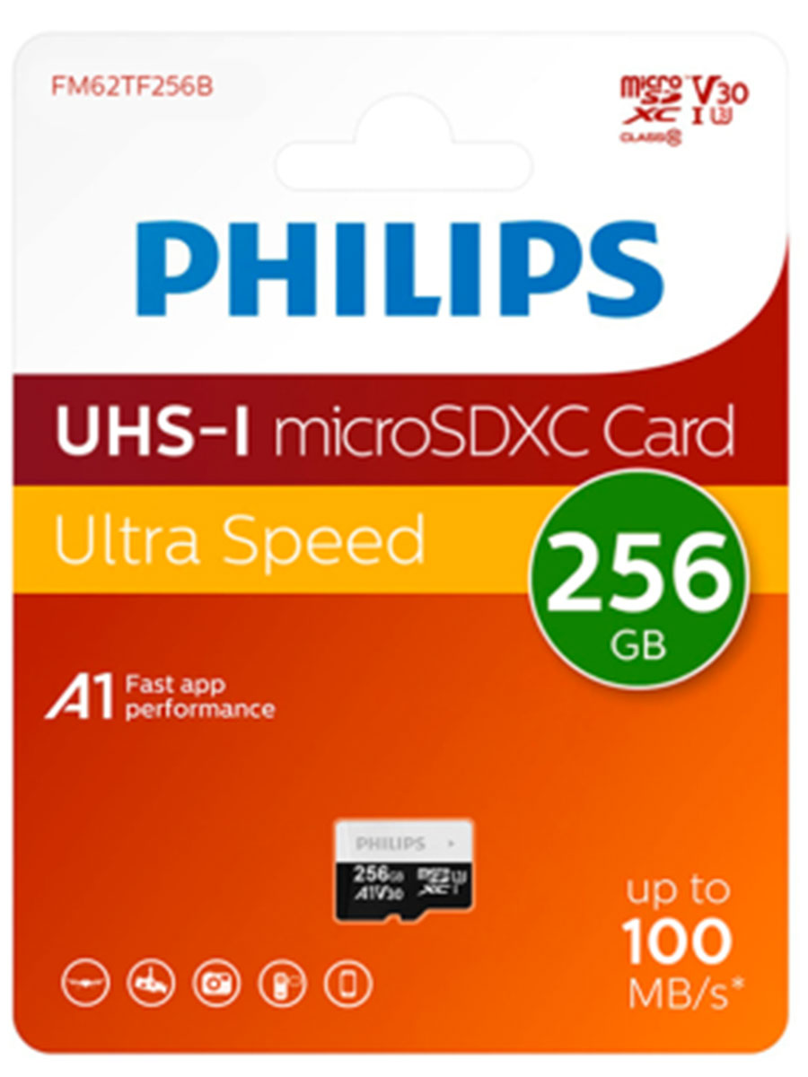 Card de memorie Philips MicroSD U3 256GB - Foto
