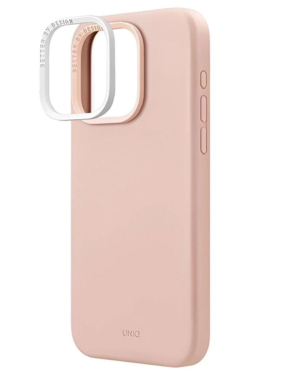 Husă Uniq Lino iPhone 15 Pink - Foto #2