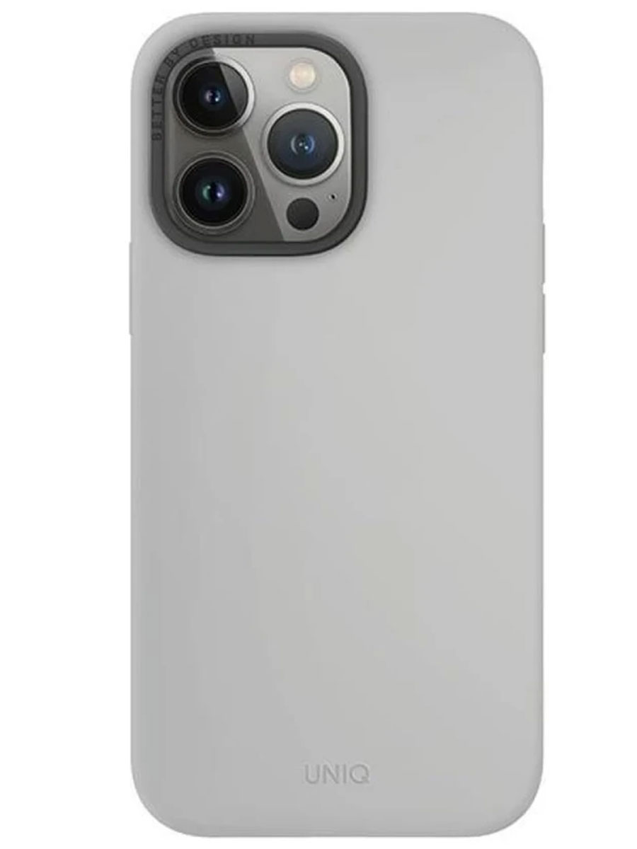 Husă Uniq Lino iPhone 15 Pro Gray - Foto #2
