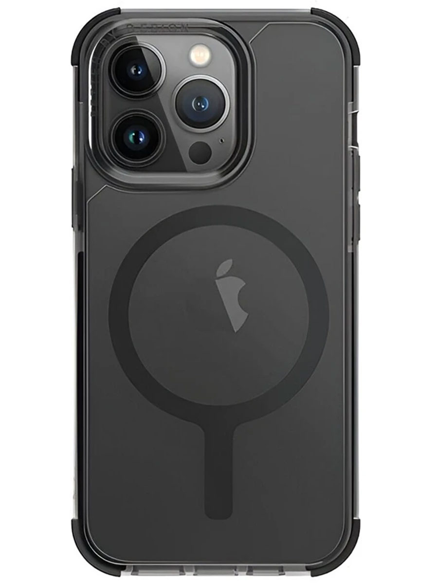 Чехол Uniq iPhone Combat Carbon 15 Pro Black - Фото #1