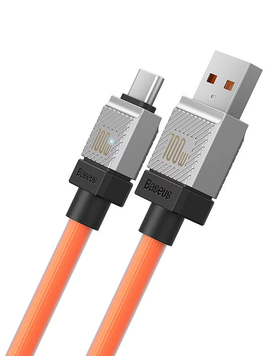 Кабель Baseus CoolPlay Series USB Type-A to USB Type-C 1m 100W Orange - Фото #2