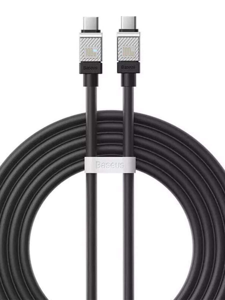 Кабель Baseus CoolPlay Series USB Type-C to USB Type-C 2m 100W Black - Фото #1