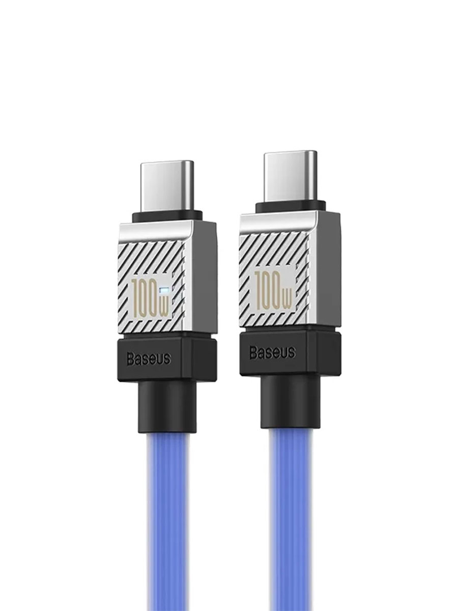 Кабель Baseus CoolPlay Series USB Type-C to USB Type-C 1m 100W Blue - Фото #2