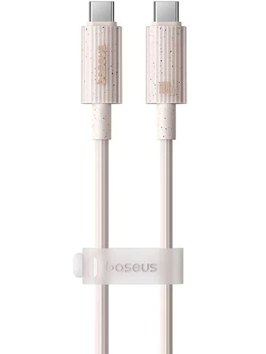 Cablu Baseus Habitat Series USB Type-C to USB Type-C 1m Pink - Foto