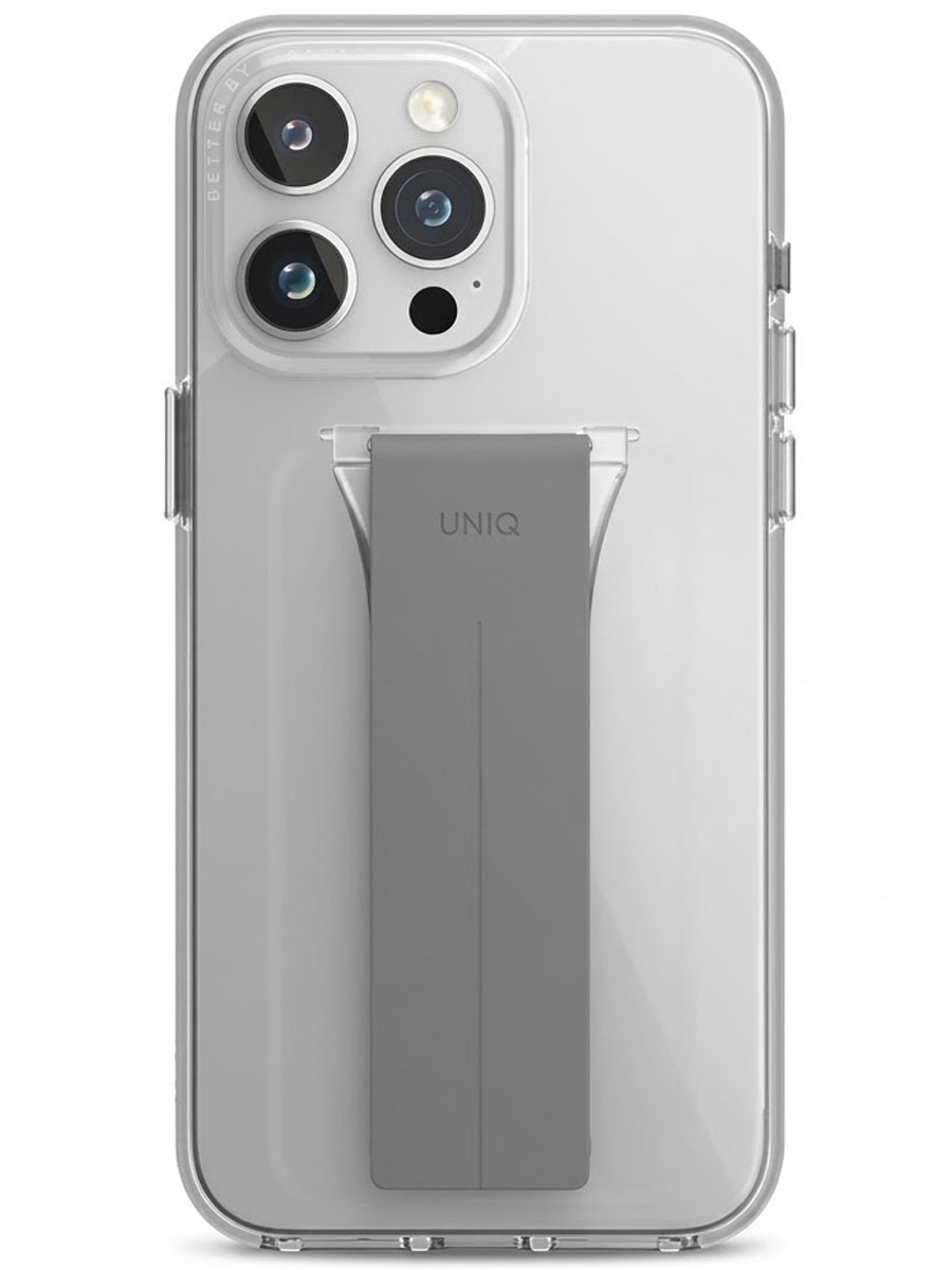 Husă Uniq Heldro Stand Apple iPhone 15 Pro Max Grey - Foto #1