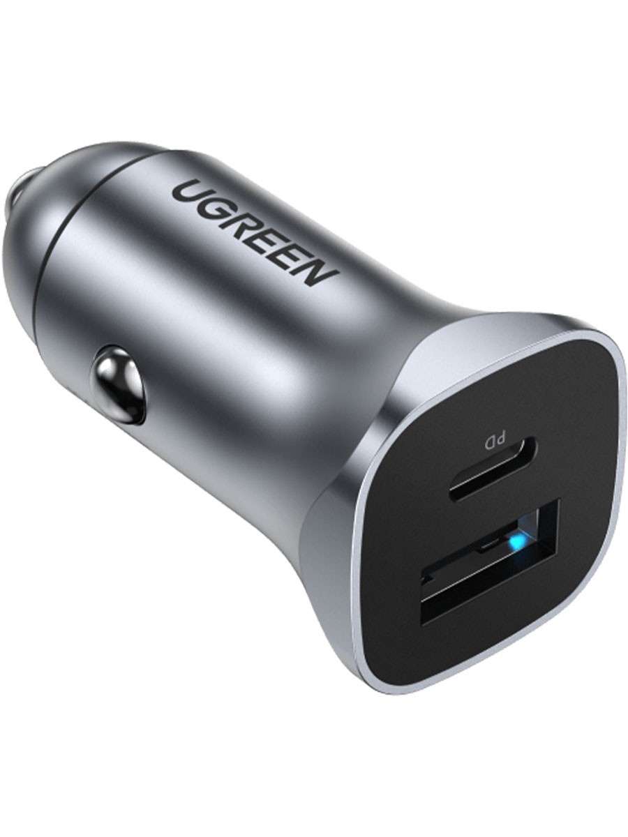 Încărcătoare auto UGREEN Dual USB 18W Gray - Foto #1