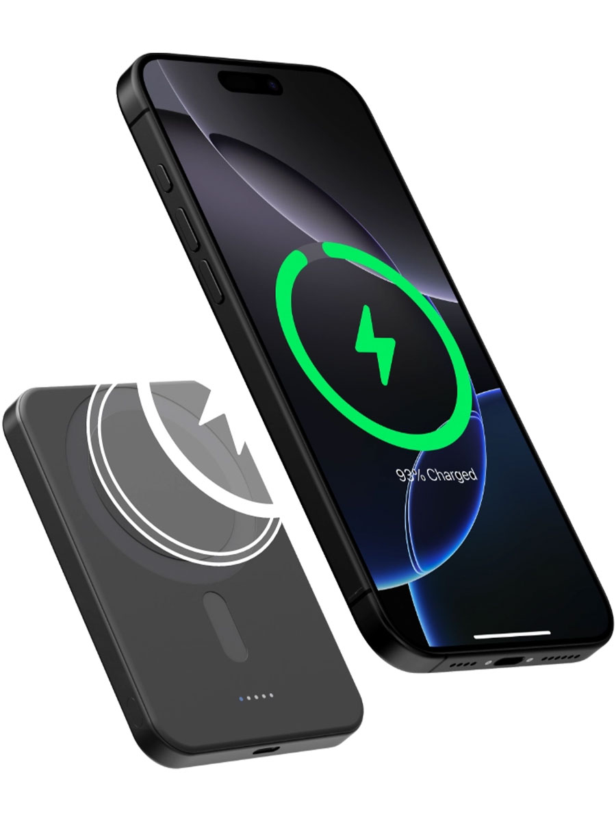 Портативное зарядное устройство Pitaka Aramid Fiber Magnetic 5000 mAh 15 W Moonrise - Фото #2