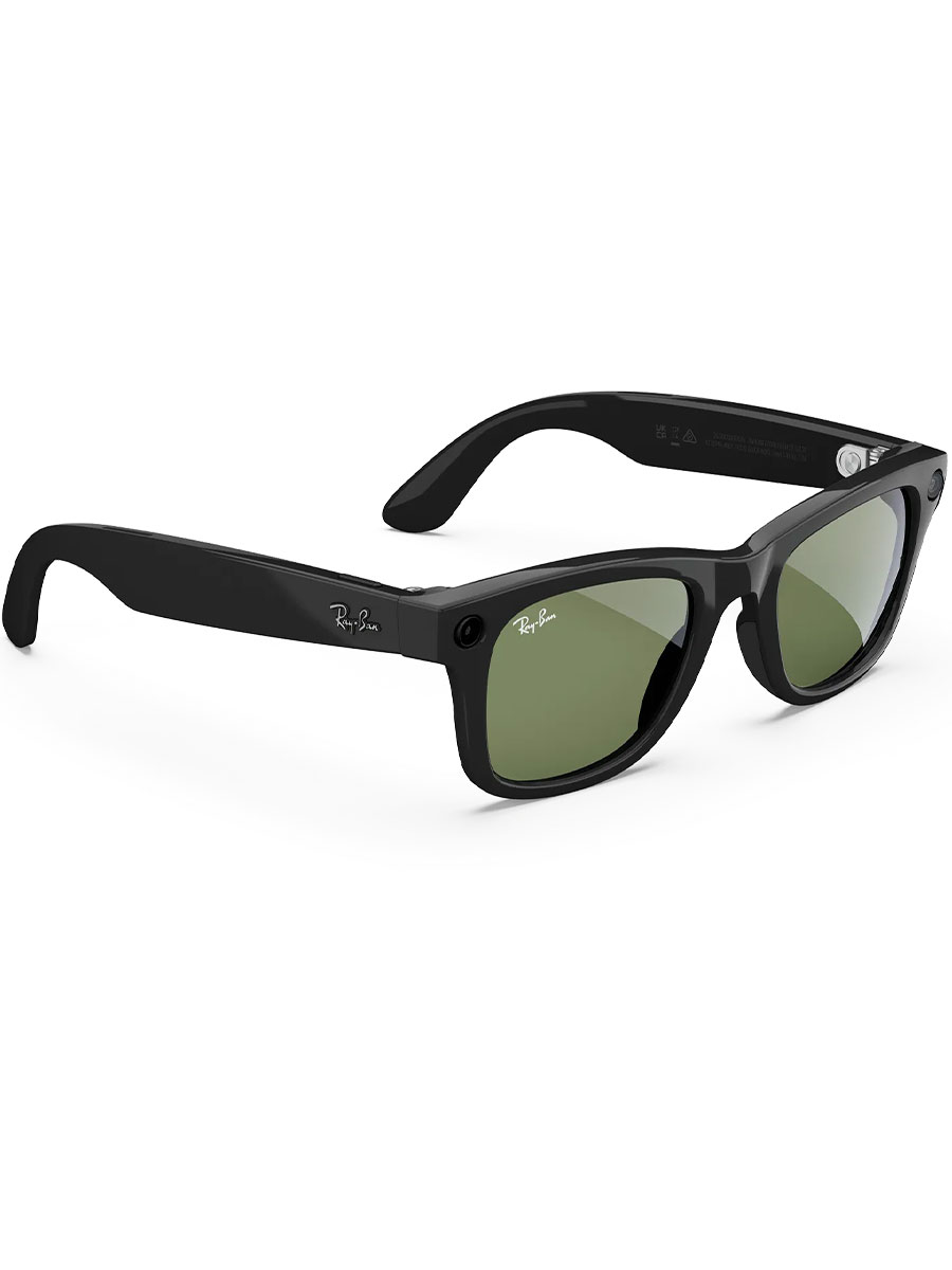 Умные очки Ray-Ban Meta Wayfarer G15 Green Lens Shiny Black - Фото #3