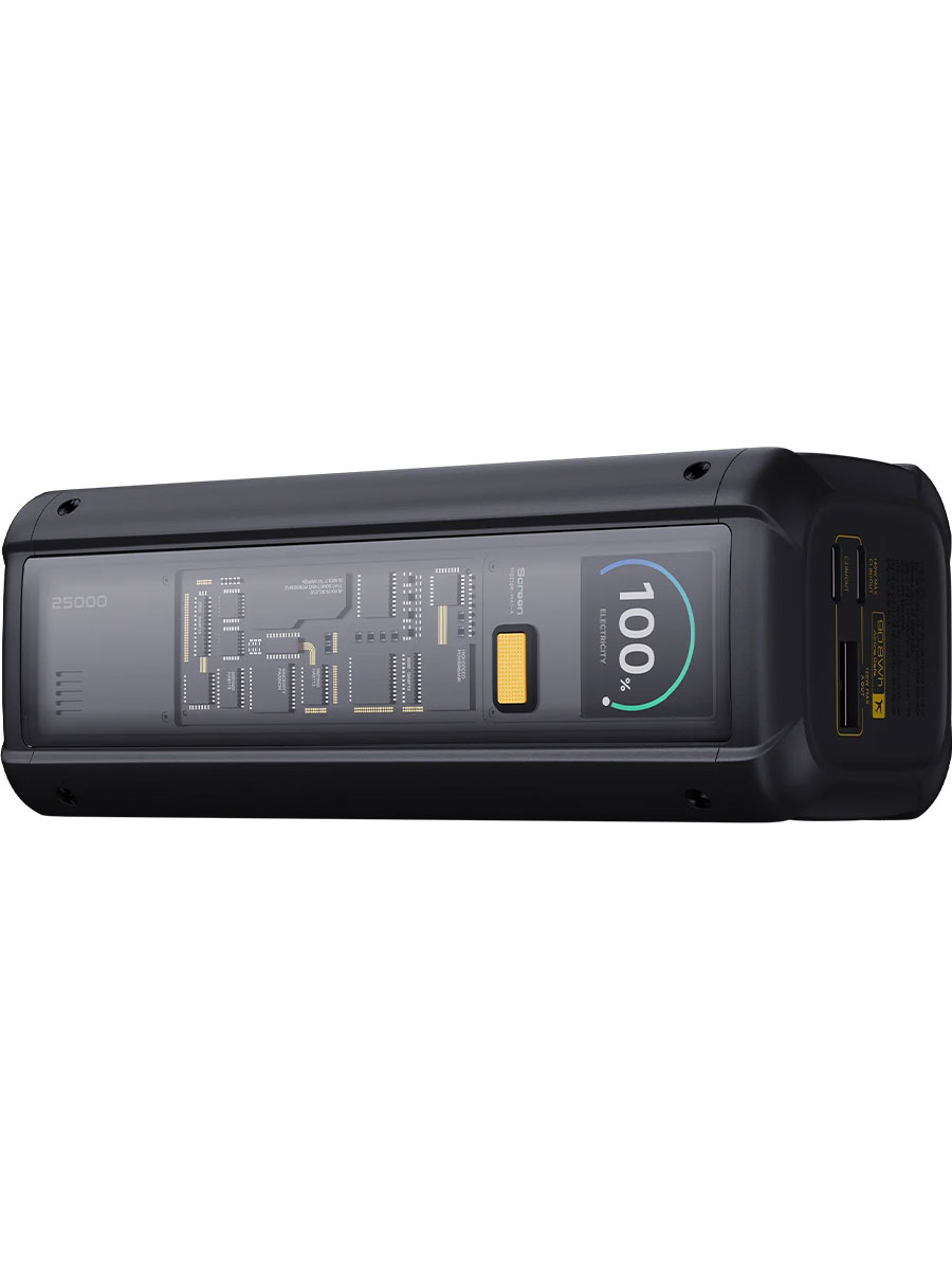 Портативное зарядное устройство Xiaomi 212W HyperCharge 25000 mAh 212W Black - Фото #3