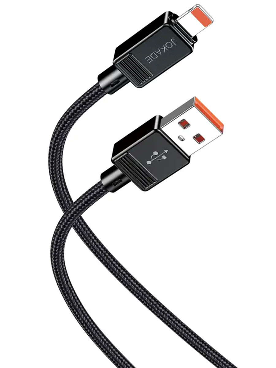 Кабель Jokade JA050 USB Type-A to Lightning 1m Black - Фото #1