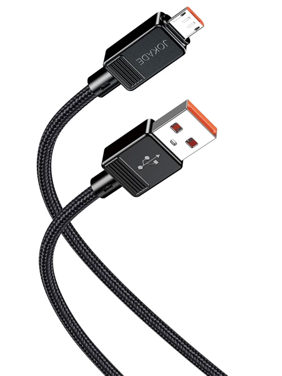 Кабель Jokade JA050 USB Type-A to MicroUSB 1m Black - Фото #1