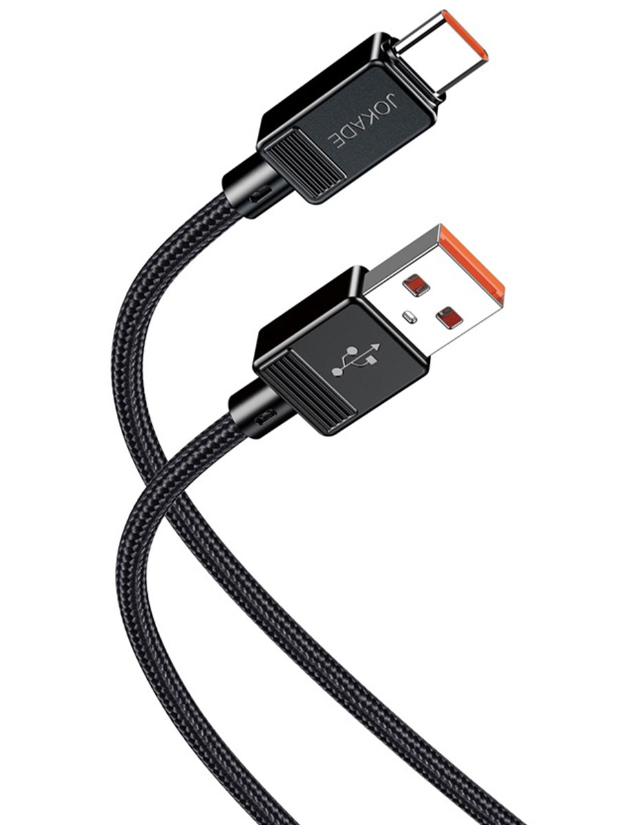 Кабель Jokade JA050 USB Type-A to USB Type-C 1m Black - Фото #1