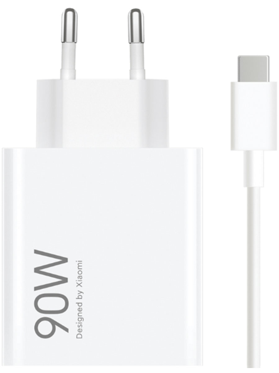 Încărcător rețea cu cablu Xiaomi HyperCharge 90W Combo White - Foto #1