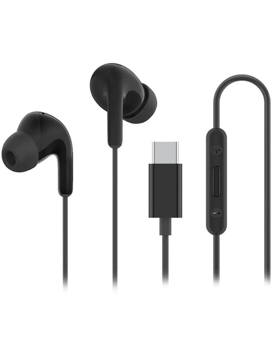 Проводные наушники Xiaomi Earphones Type-C Black - Фото