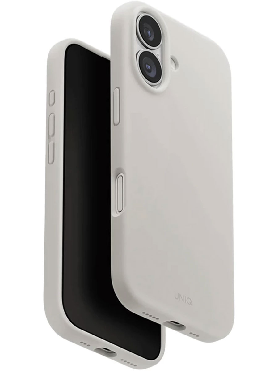 Husă Uniq Lino iPhone 17 Mist Grey - Foto #1