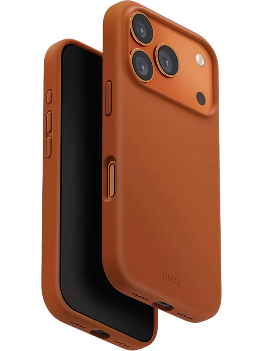 Husă Uniq Lino iPhone 17 Pro Orange - Foto #1