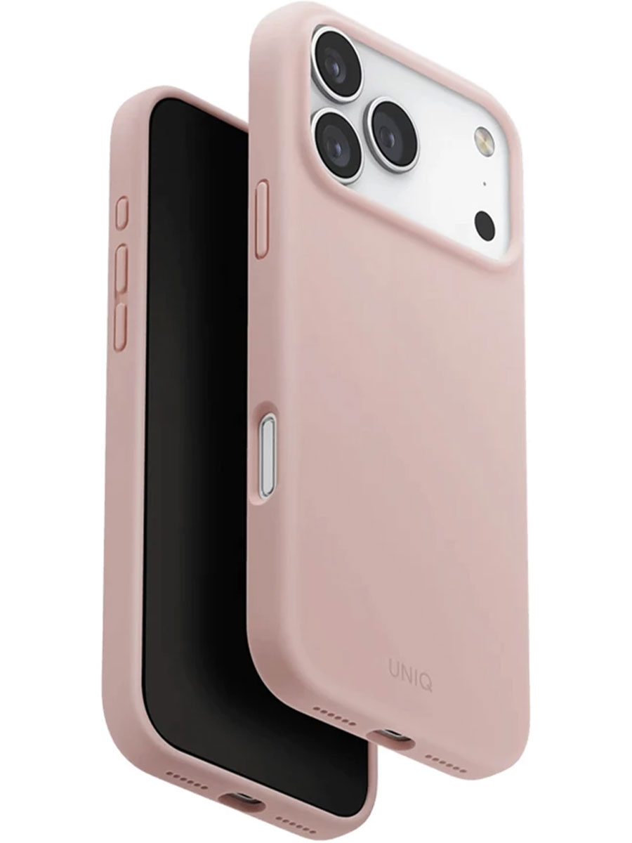 Husă Uniq Lino iPhone 17 Pro Pink - Foto #1