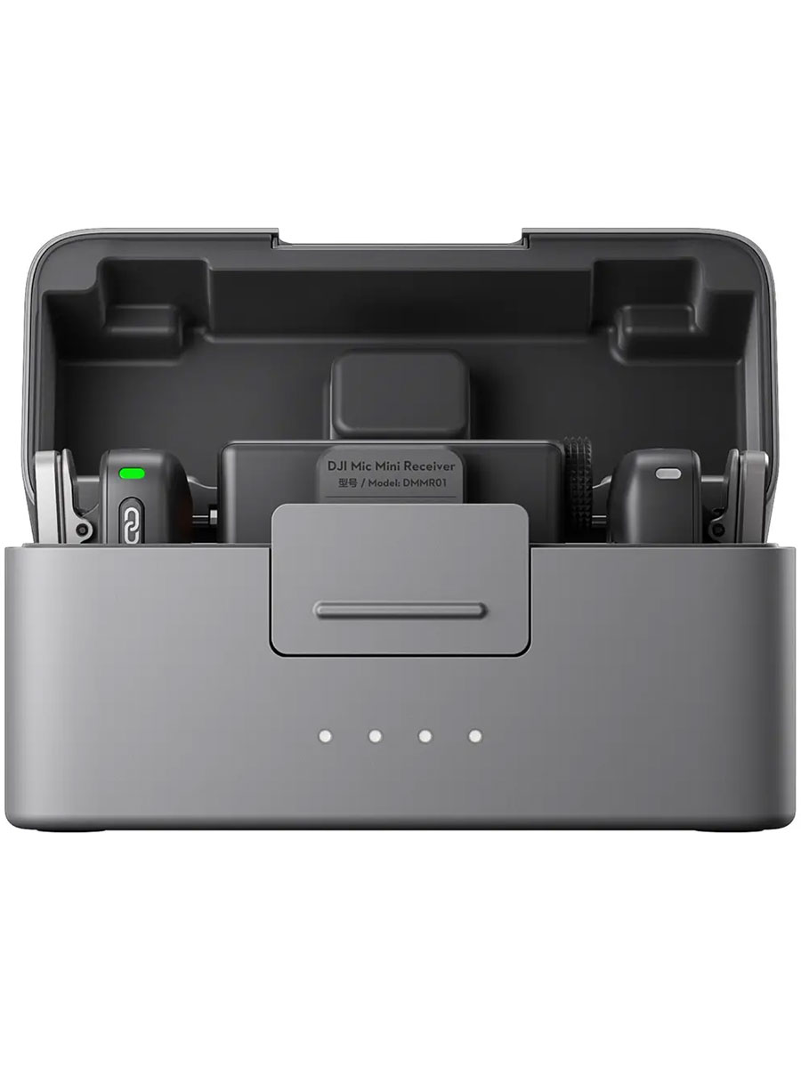 Microfon DJI Mini (2 TX + 1 RX + Charging Case) Black - Foto #1