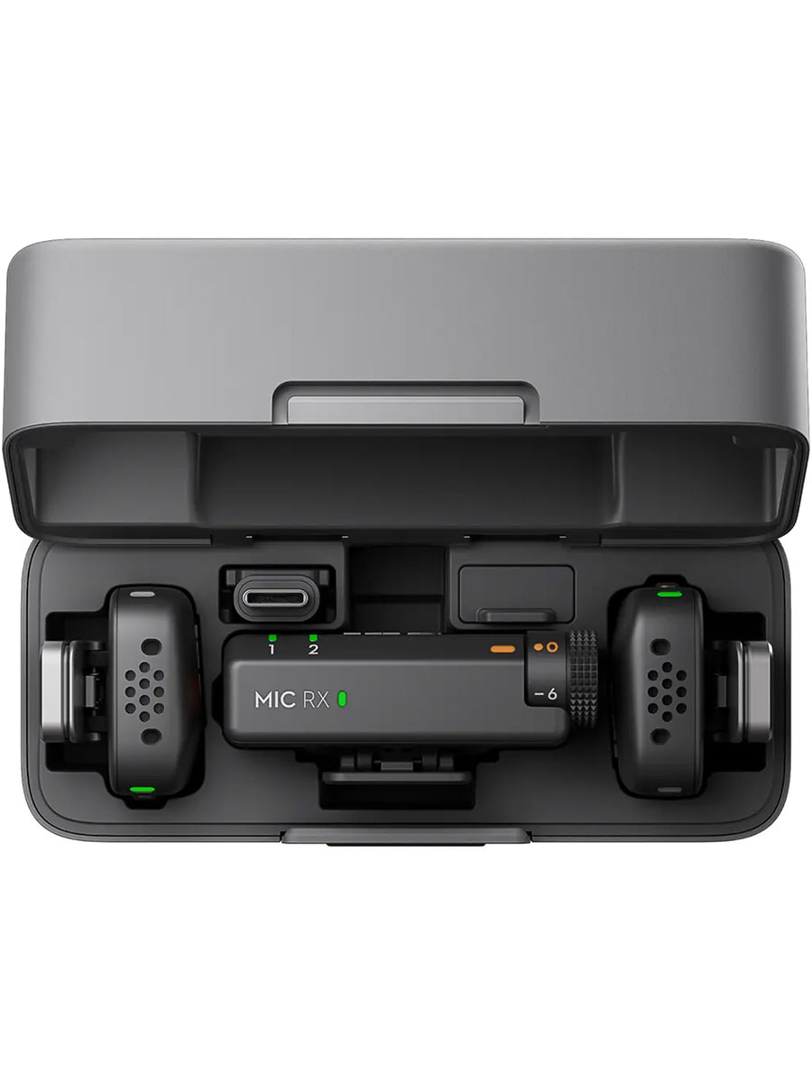 Microfon DJI Mini (2 TX + 1 RX + Charging Case) Black - Foto #2
