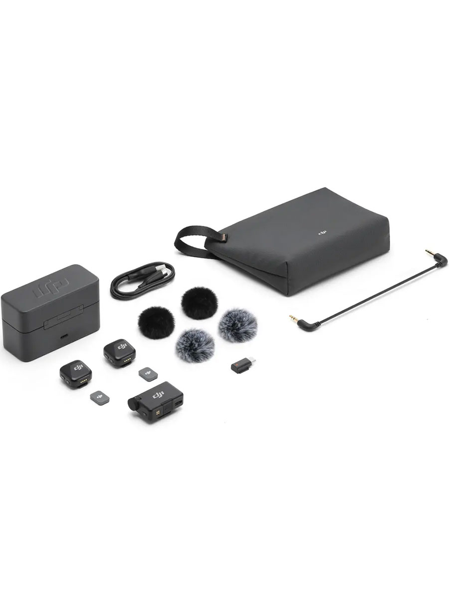 Microfon DJI Mini (2 TX + 1 RX + Charging Case) Black - Foto #4