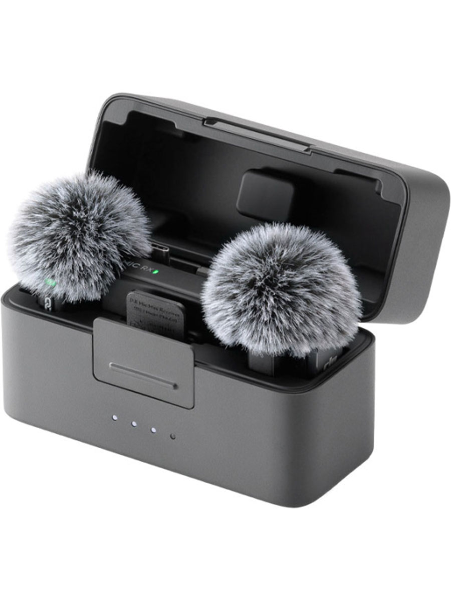 Microfon DJI Mini (2 TX + 1 RX + Charging Case) Black - Foto #3