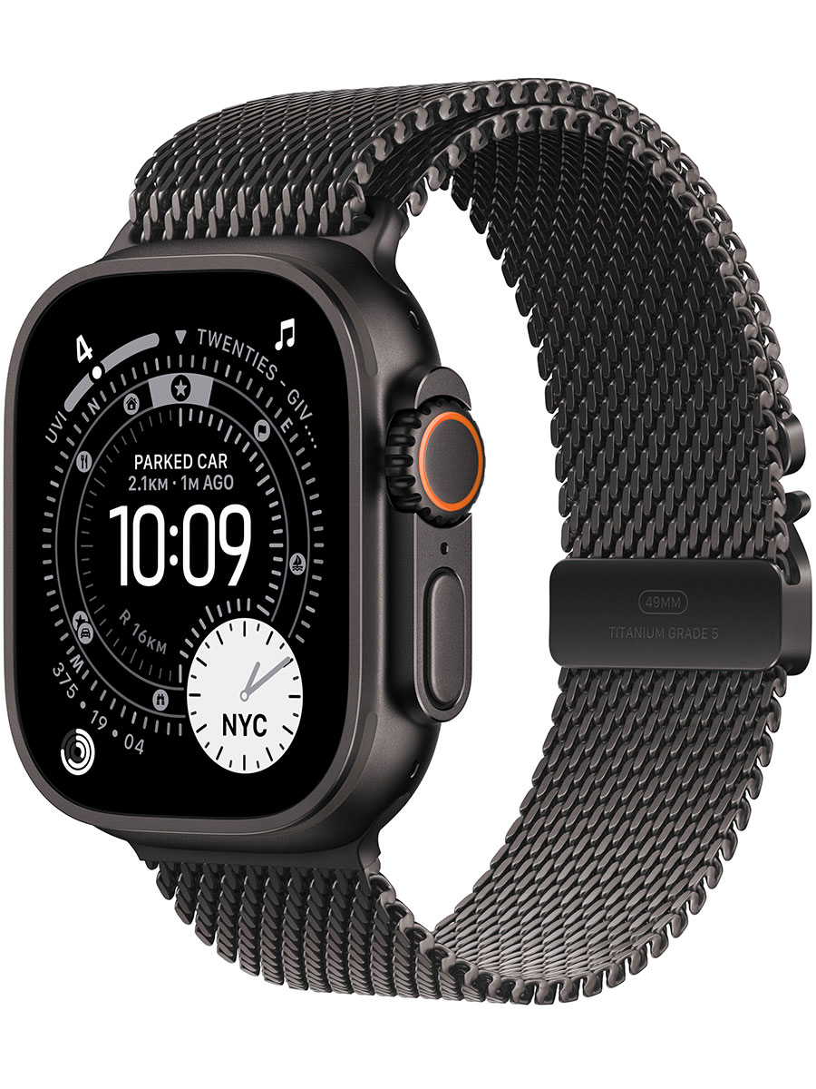 Ceas inteligent Apple Watch Ultra 3 Black Milanese Loop S - Foto