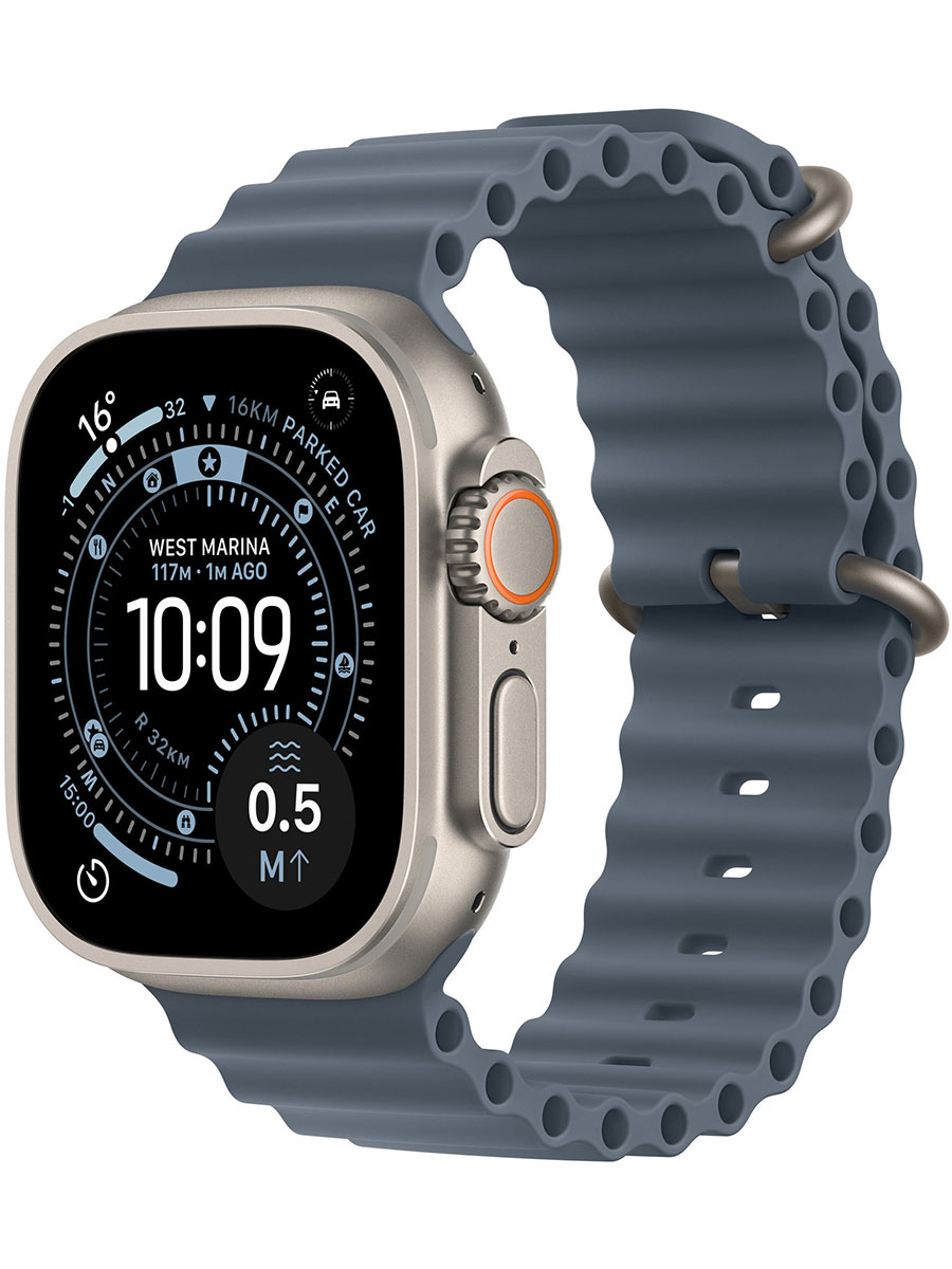 Ceas inteligent Apple Watch Ultra 3 Natural Titanium Blue Ocean - Foto #1