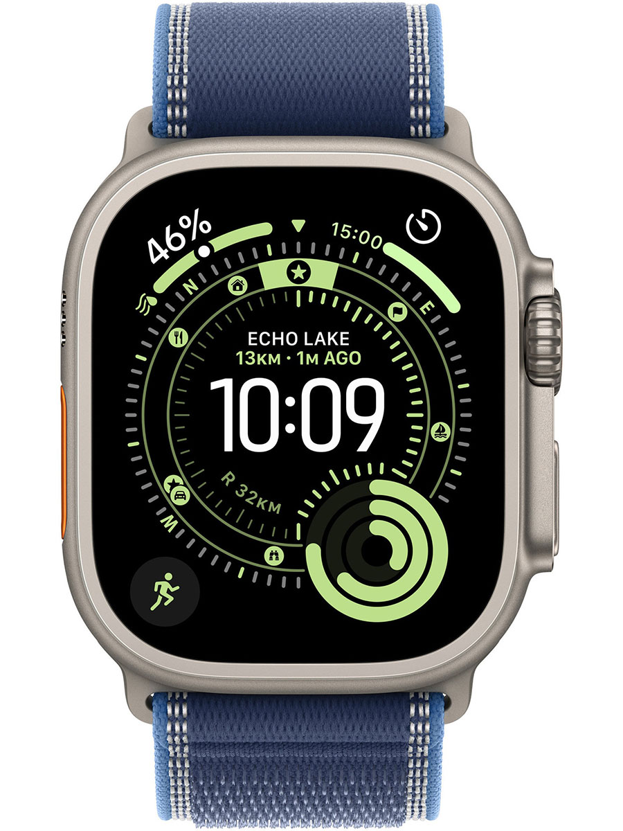 Умные часы Apple Watch Ultra 3 Natural Titanium Blue Trail Loop - Фото #2
