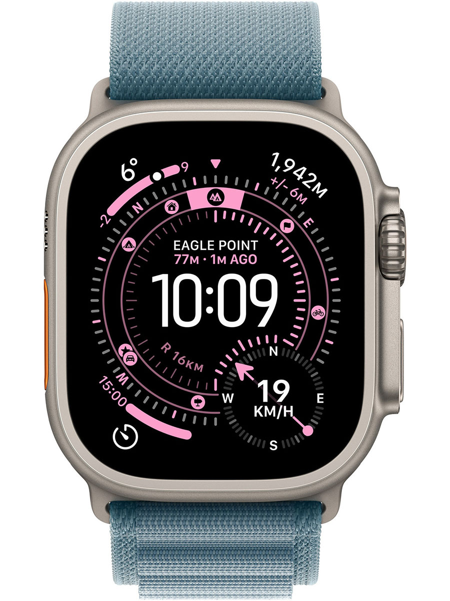 Ceas inteligent Apple Watch Ultra 3 Natural Titanium Alpine Loop - Foto #2