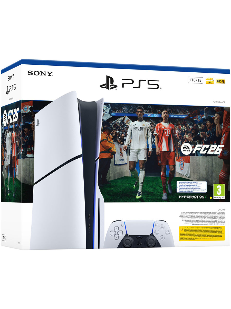 Consolă Sony PlayStation 5 Slim Disk Edition 1TB White + EA Sports FC 26 - Foto #1