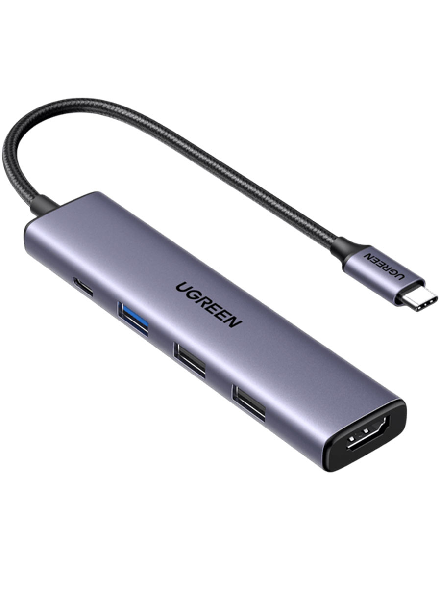 Adaptor UGREEN CM478 5in1 100W Grey - Foto #1
