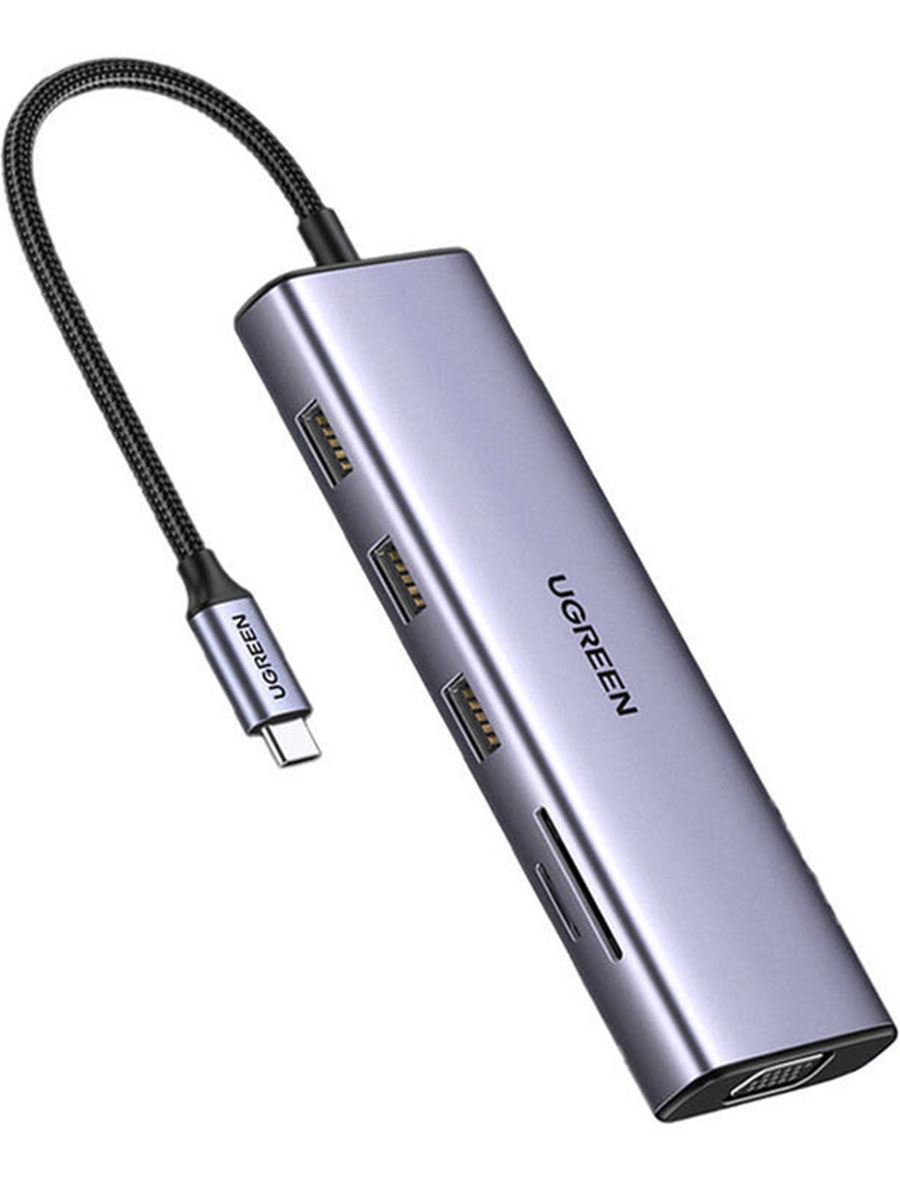 Adaptor UGREEN Revodok Pro 107 10in1 Gray - Foto