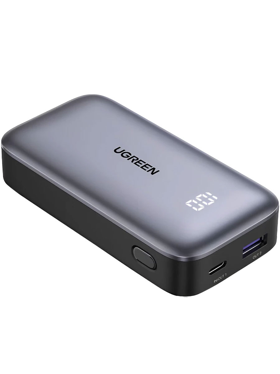 Acumulator extern UGREEN Two-way 10000mAh 30W Grey - Foto #1