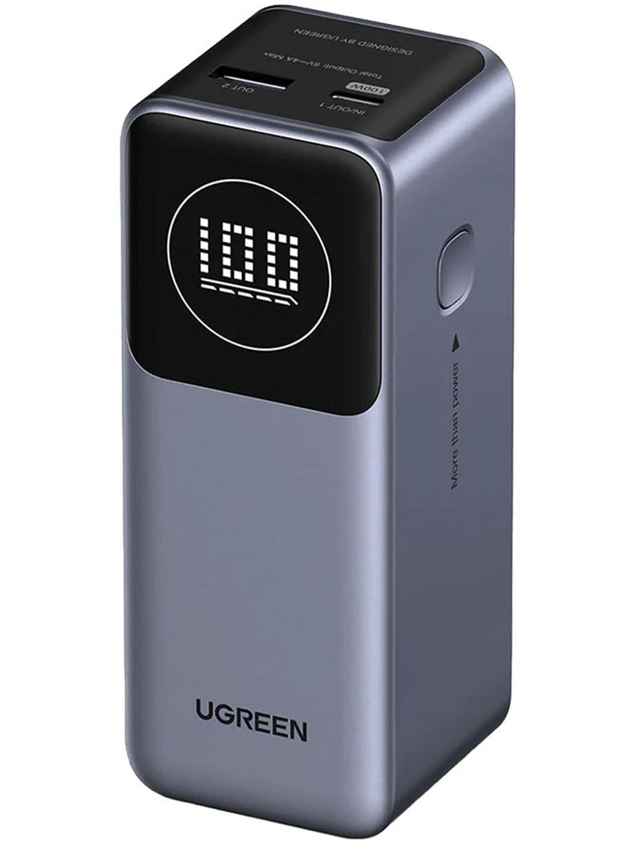 Портативное зарядное устройство UGREEN Nexode Flight Approved 12000mAh 100W Grey - Фото #1
