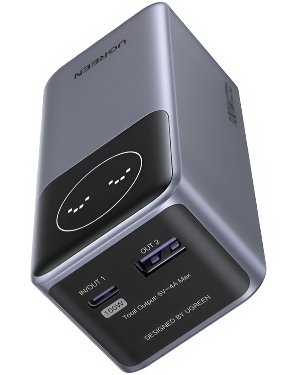 Acumulator extern UGREEN Nexode Flight Approved 12000mAh 100W Grey - Foto #2