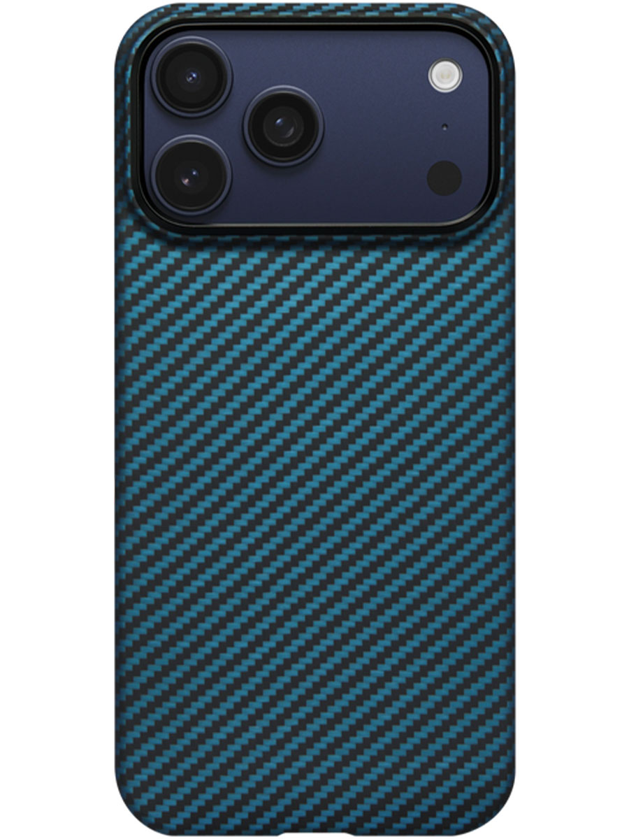 Husă Pitaka iPhone 17 Pro Max Ultra-Slim Aramid Blue - Foto #2