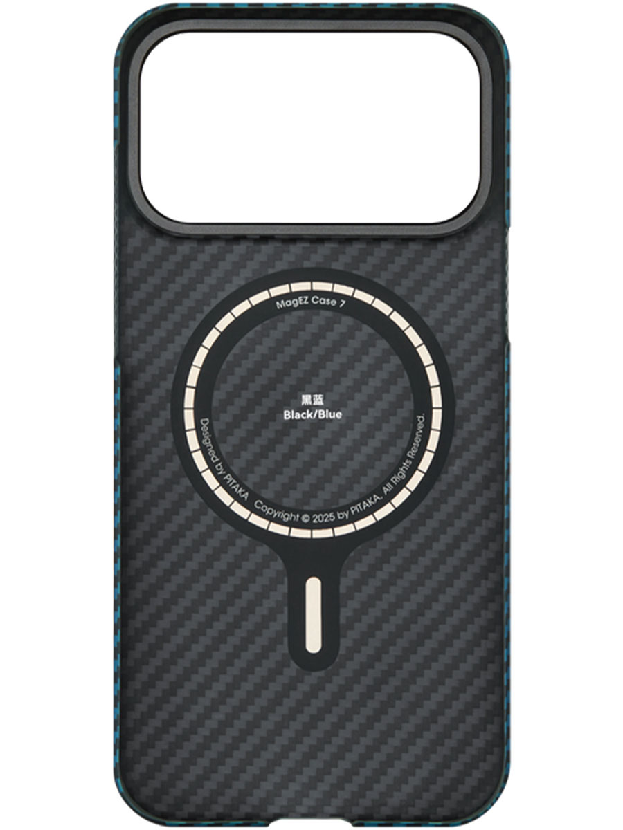 Husă Pitaka iPhone 17 Pro Max Ultra-Slim Aramid Blue - Foto #3
