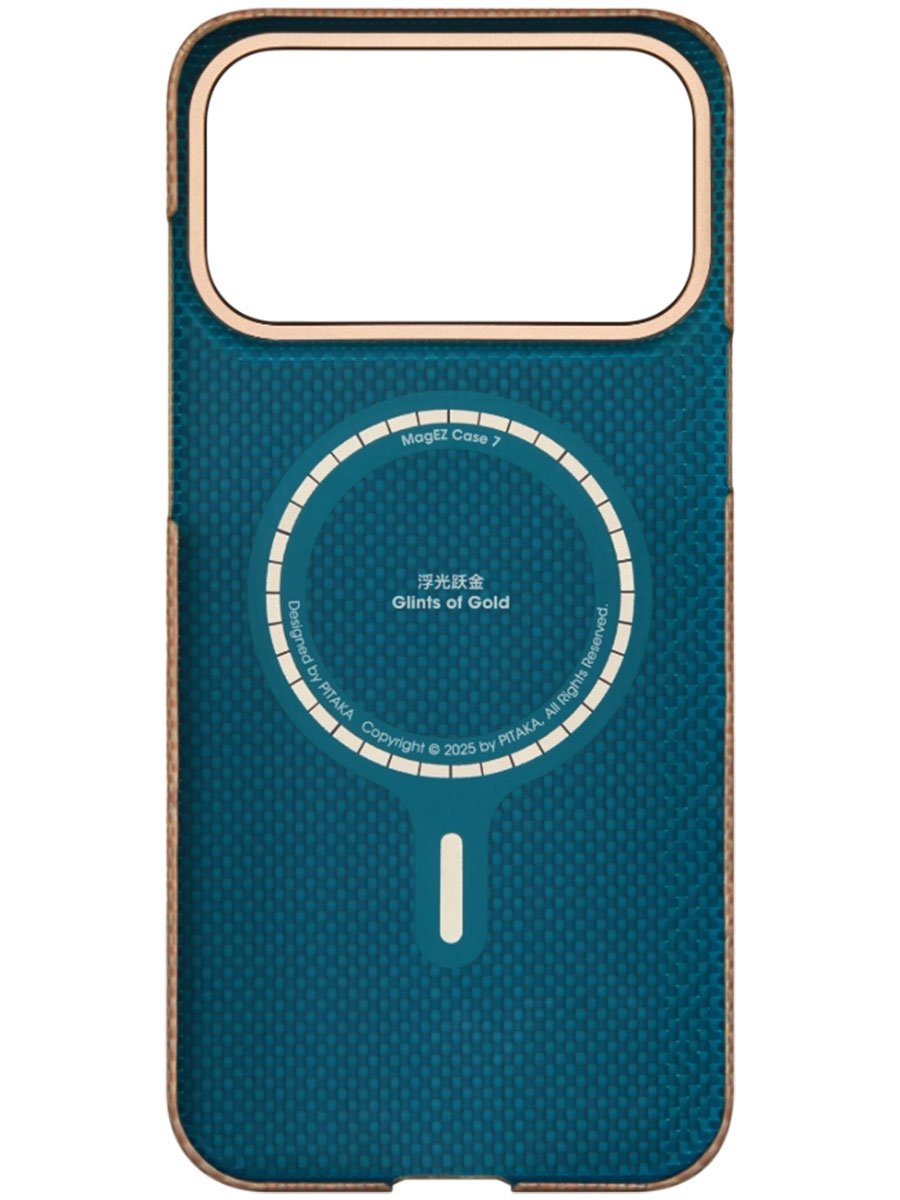 Чехол Pitaka iPhone 17 Pro Ultra-Slim Aramid Golden Glint - Фото #2