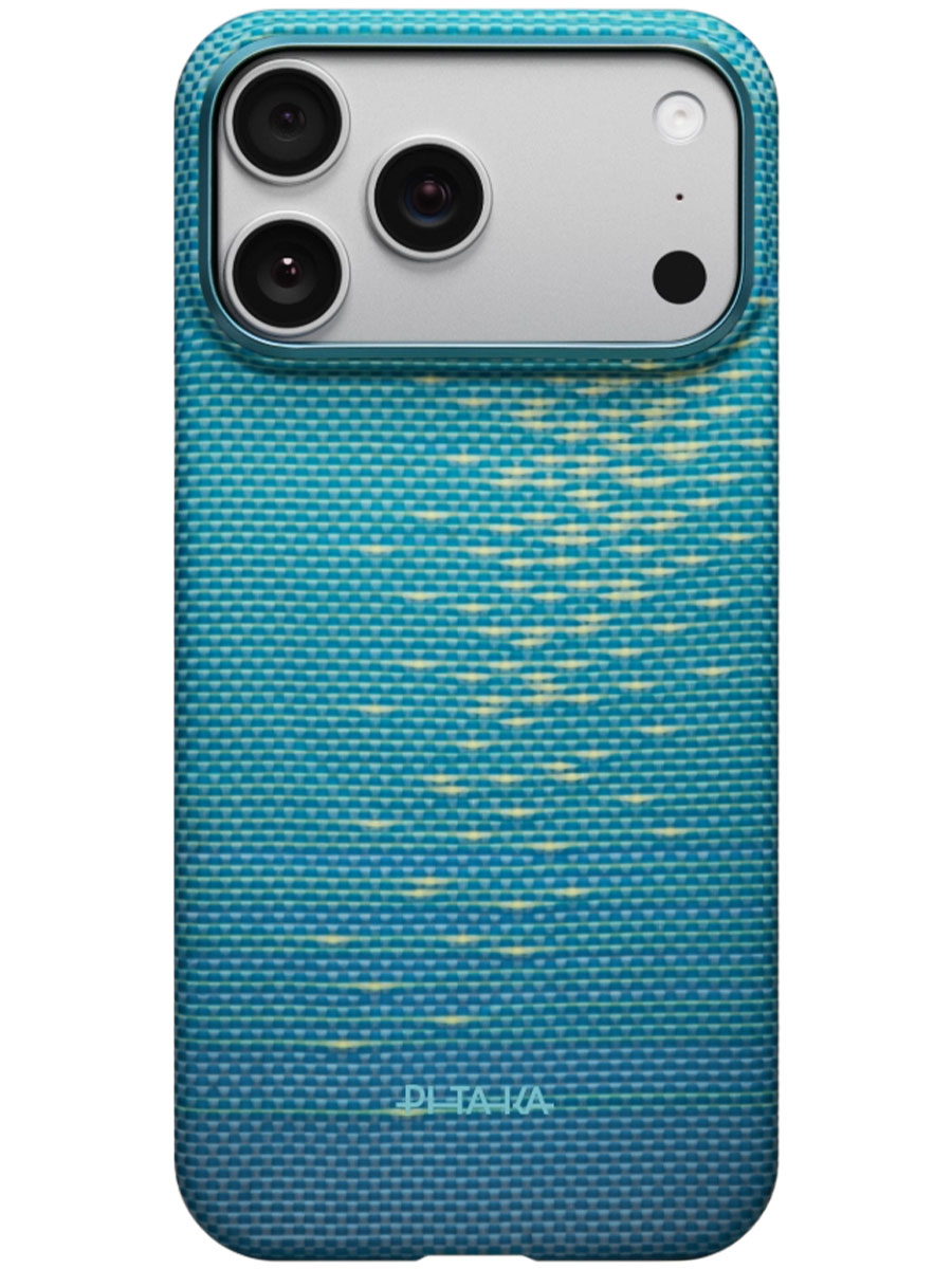 Husă Pitaka iPhone 17 Pro Max Ultra-Slim Aramid Lucid Blue - Foto #1