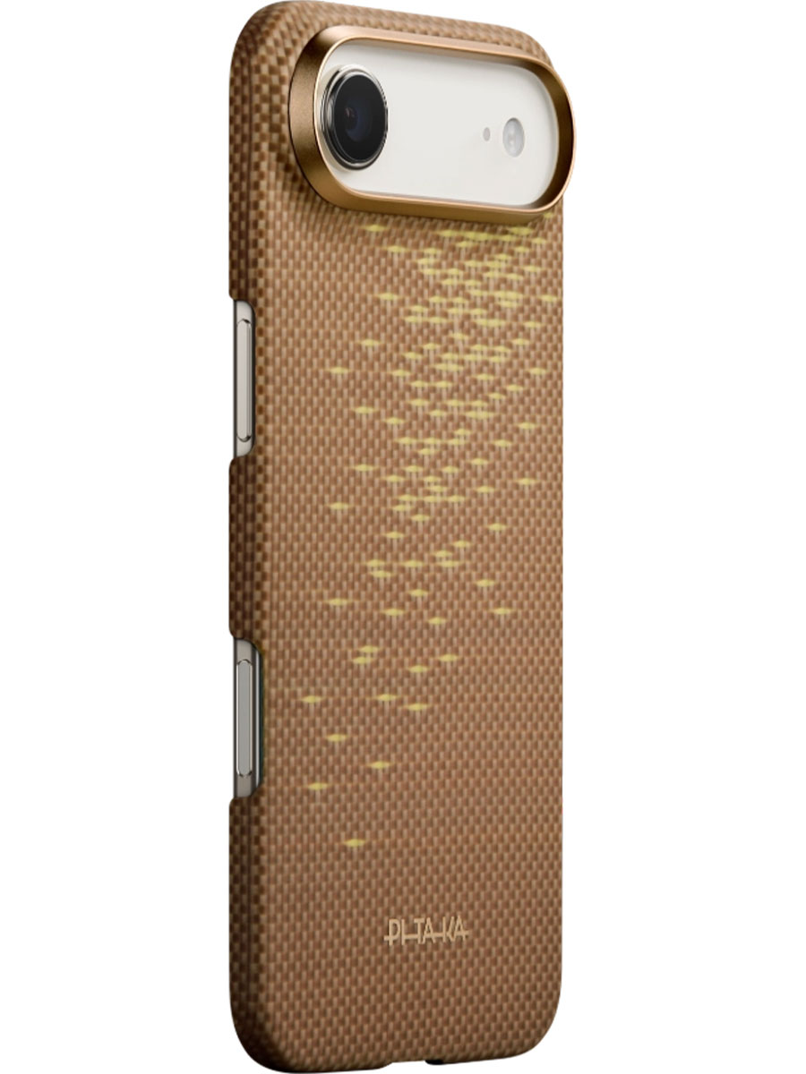 Чехол Pitaka iPhone Air Ultra-Slim Aramid Golden Glint - Фото #1