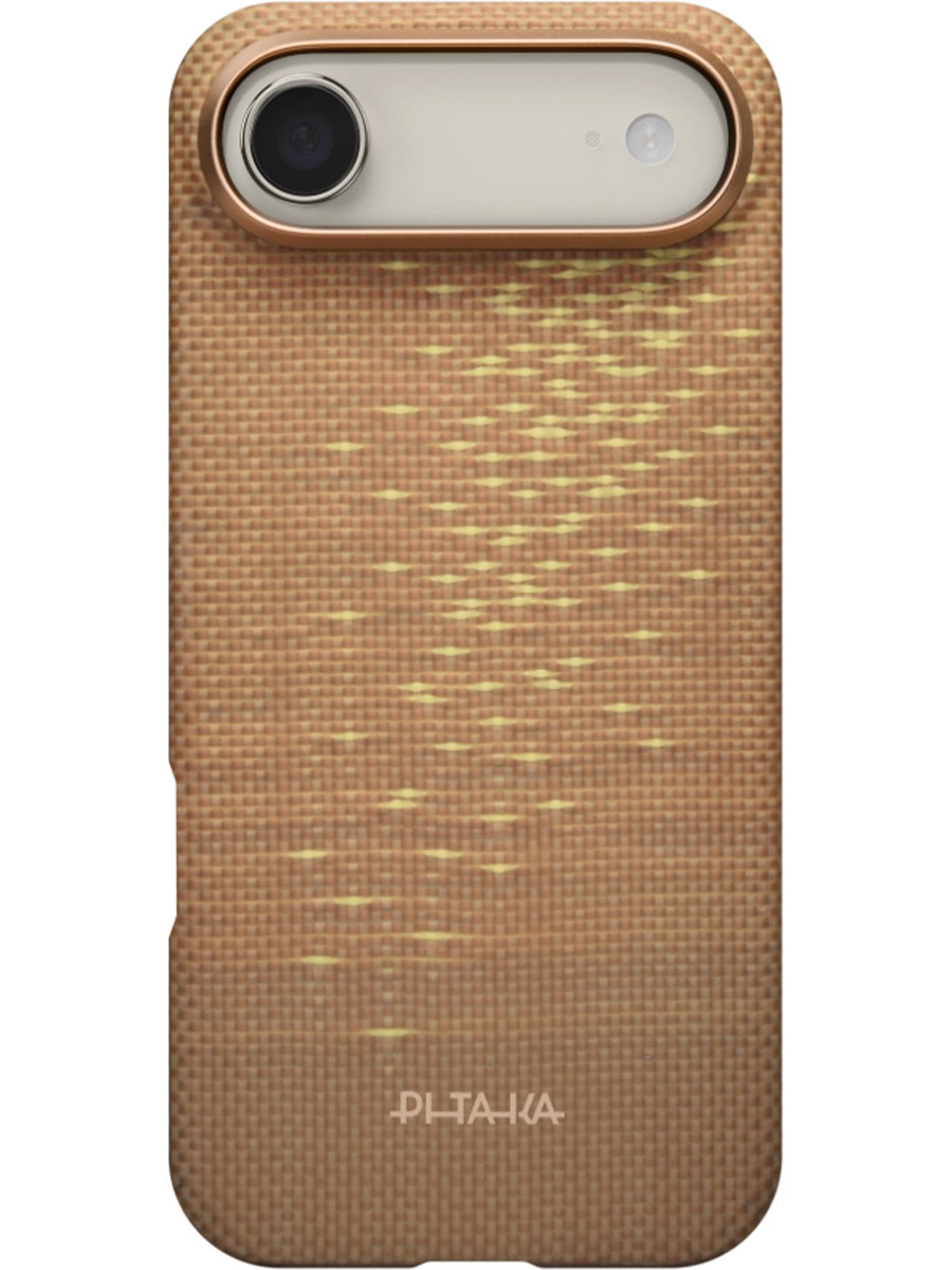 Husă Pitaka iPhone Air Ultra-Slim Aramid Golden Glint - Foto #2