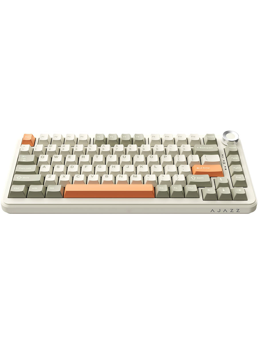 Беспроводная механическая клавиатура Ajazz AK820 Max Beige - Фото #2