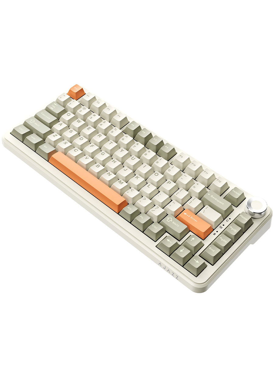 Беспроводная механическая клавиатура Ajazz AK820 Max Beige - Фото #3