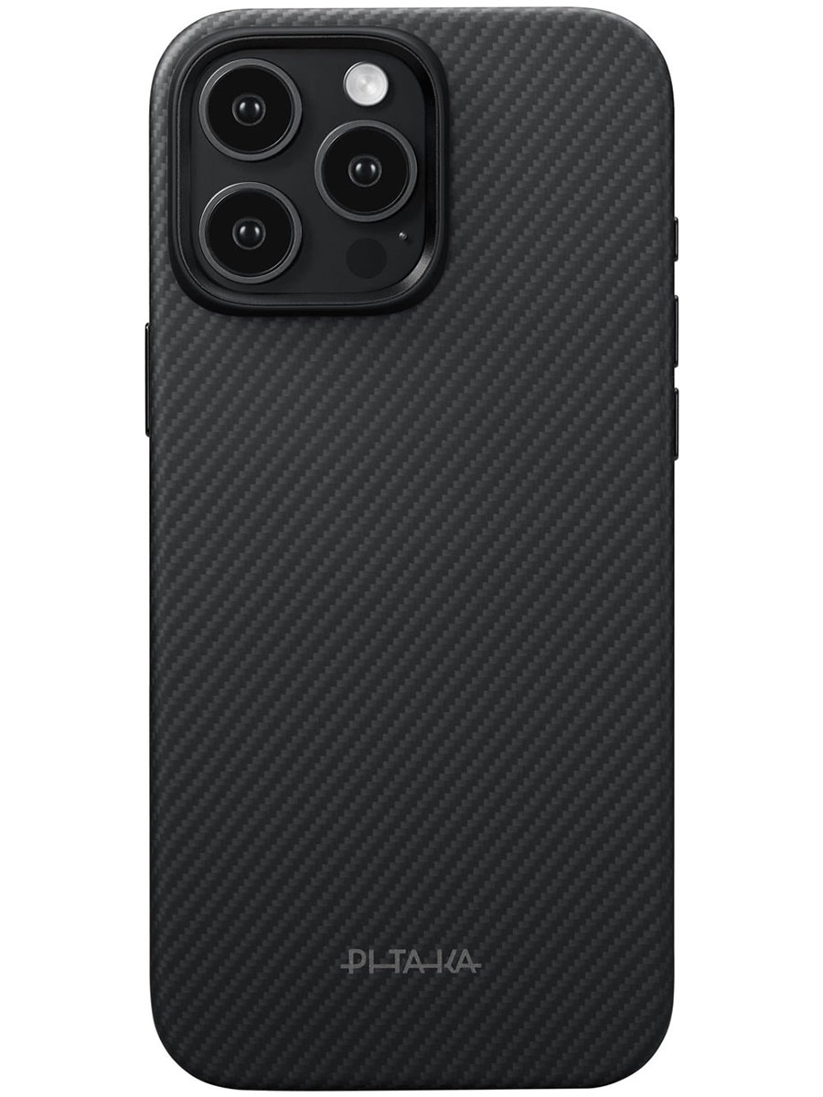 Husă Pitaka iPhone 16 Pro Summa Black - Foto