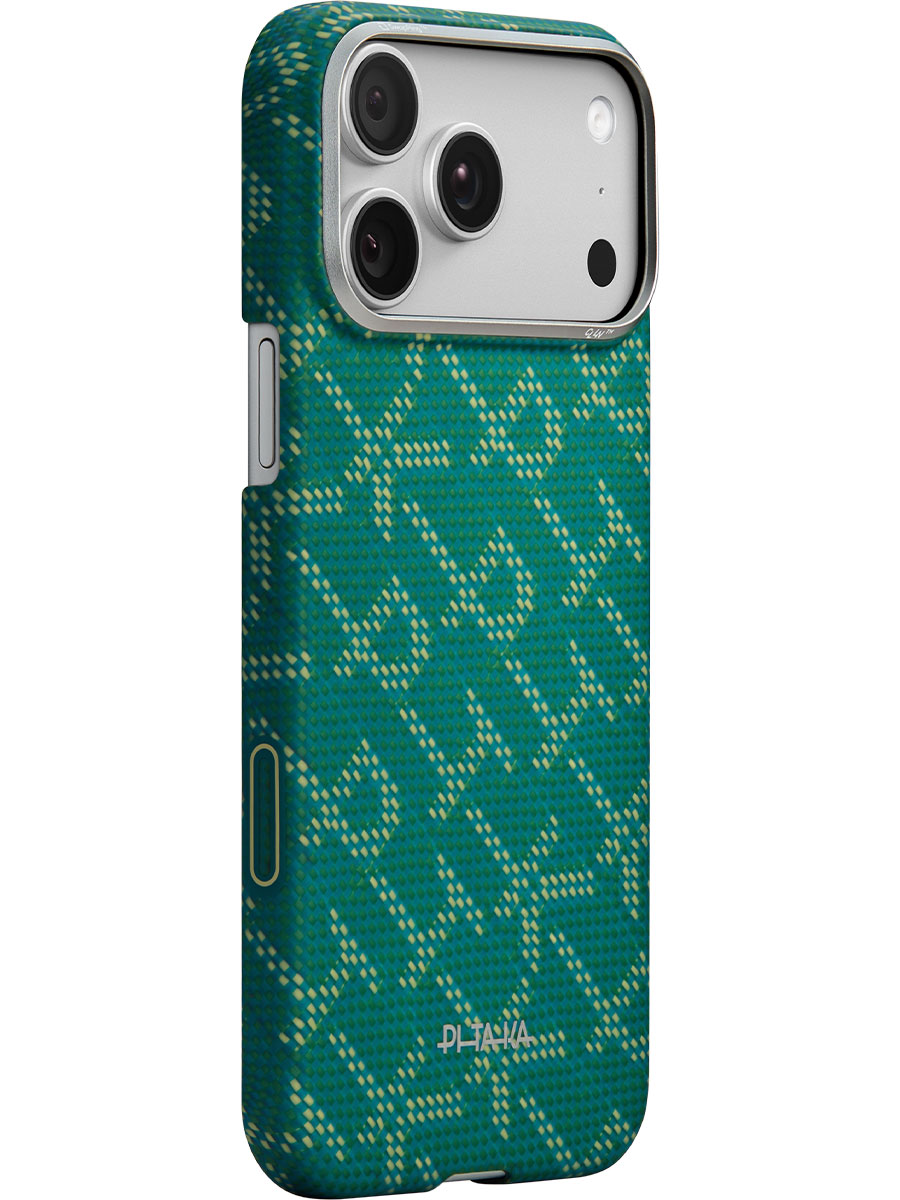Husă Pitaka iPhone 17 Pro Max Ultra-Slim Green - Foto #2