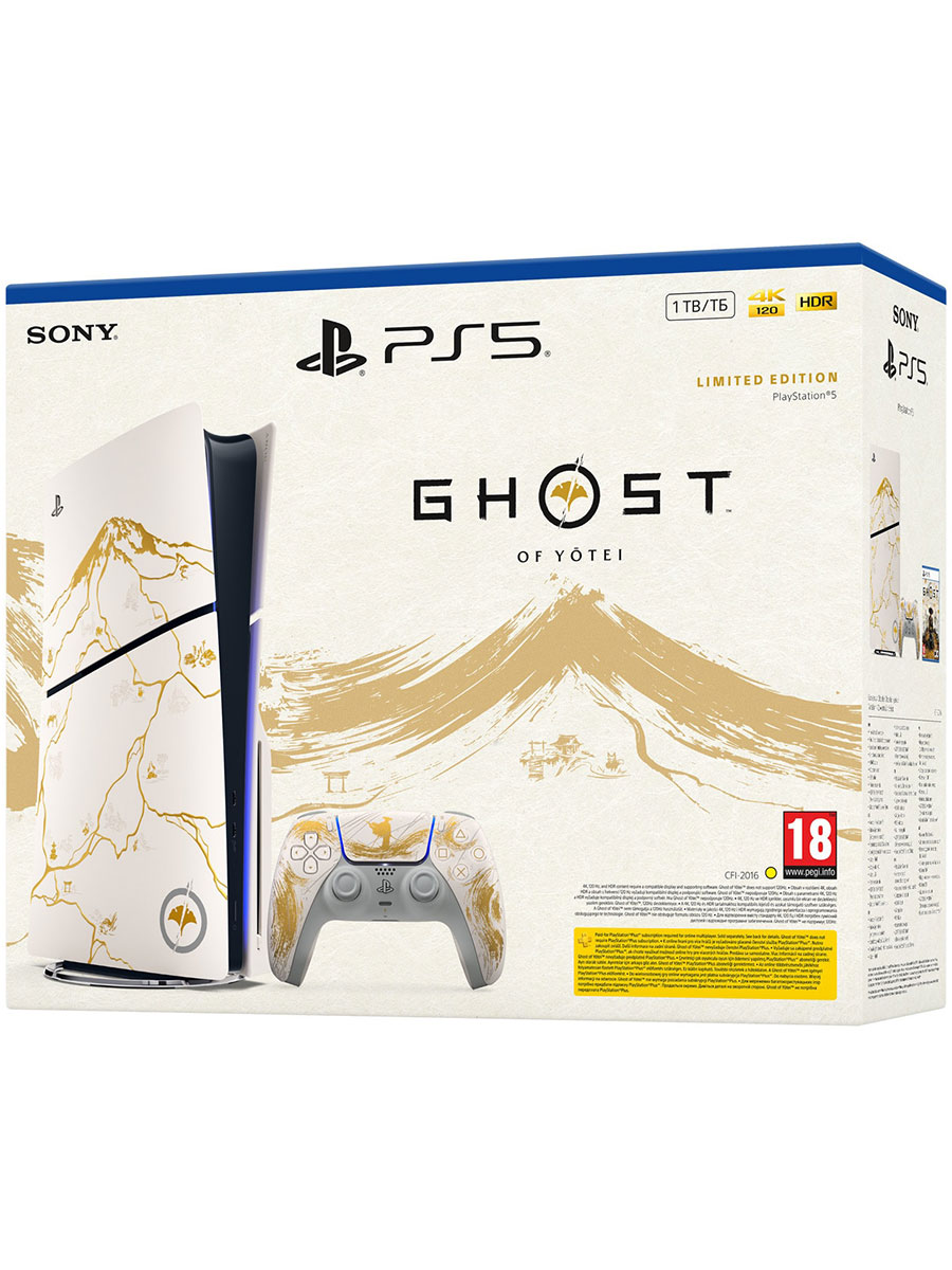 Игровая приставка Sony PlayStation 5 Slim Disk Edition 1TB White + Ghost of Yōtei - Фото #1