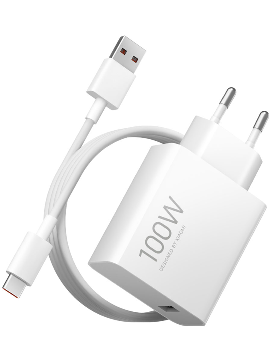 Сетевое зарядное устройство с кабелем Xiaomi Charging Combo 100W White - Фото #2