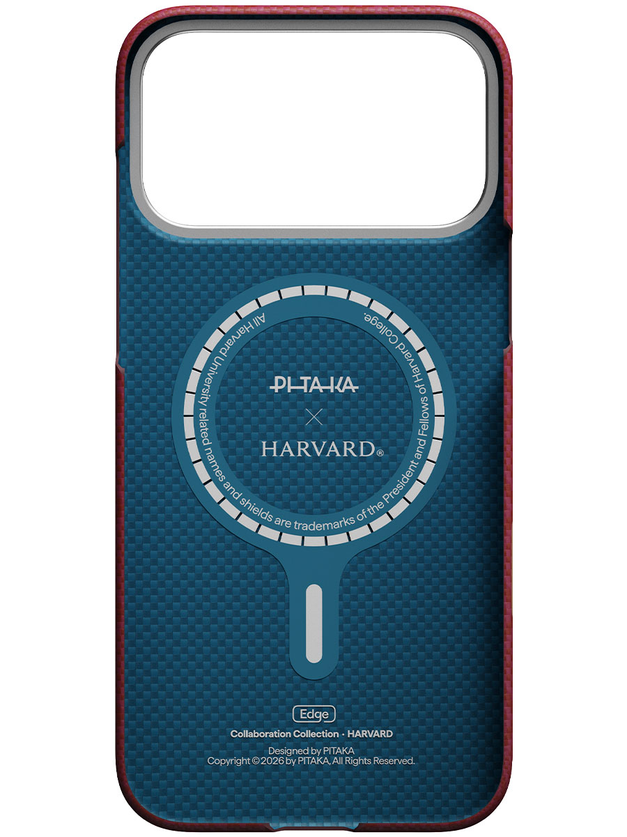 Чехол Pitaka Harvard University iPhone 17 Pro Ultra-Slim Red - Фото #3