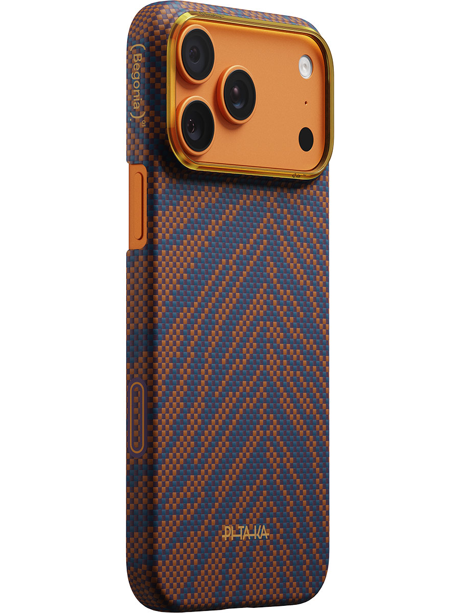 Husă Pitaka Burning Orange iPhone 17 Pro Ultra-Slim - Foto #2